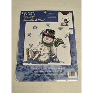 Vintage Candamar Designs 2001 Cross Stitch Kit - SNOW MUCH FUN Wearable #51247